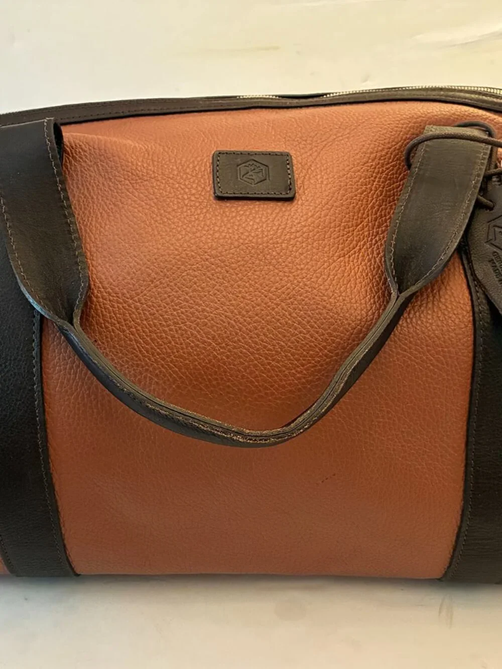 Valentina / Pelle Leather Duffle Bag, Made in Italy
